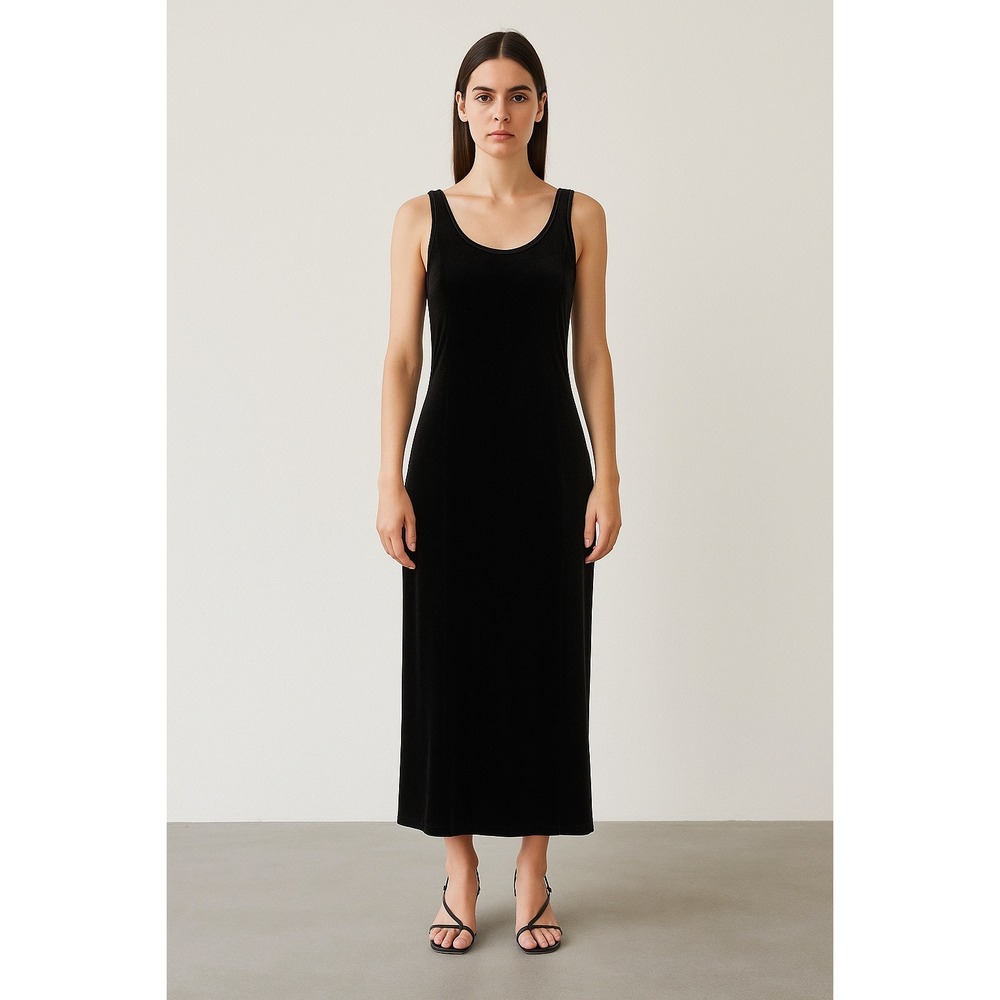 Ronni Nicole Black Velvet Midaxi Dress Size S‎ Whimsigoth Witchy Vtg 90s Grunge